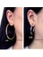 Gül Altın Tarzı 7 cm Kadınlar Için Deliksiz Kulak Üstü Küpe Büyük Kare Alaşım Çember Gümüş ve Altın Renkli Moda Takı (Yurt Dışından) 2