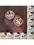 Kırmızı Stil 925 Ayar Gümüş 7mm Prenses Kare Kesim Safir Topaz Ametist Zümrüt Puset Küpe Doğum Taşı Kristal Pençe Küpe Vida Geri Küpe (Yurt Dışından) 2