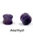 Mor Tarzı 10 mm 1 Çift Doğal Reiki Taşı Plug Ametist Kulak Genişletici Howlite Obsidyen Çift Flared Tünel Taş Kulak Tıkaçları Kulak Delikleri Gerdirici Vücut Piercing Takıları (Yurt Dışından) 1
