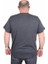 Erkek Büyük Beden Likralı Basic V Yaka Tişört 11170 Antrasit Melanj 3