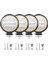 Yuvarlak LED Işıklar, 4x LED Çalışma Işığı Pod'ları Yuvarlak Amber Spot Kombo Sis Lambası Off Road Suv Için, Siyah (Yurt Dışından) 2