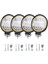 Yuvarlak LED Işıklar, 4x LED Çalışma Işığı Pod'ları Yuvarlak Amber Spot Kombo Sis Lambası Off Road Suv Için, Siyah (Yurt Dışından) 3