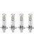 Far LED Ampul, 4 Adet H1 LED Far Sis Farı Sürüş Lambası Ampulleri 6000K Süper Beyaz 200W, Gümüş (Yurt Dışından) 3