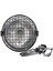 Far, Retro Vintage Motosiklet Evrensel Yan Montaj 35W 6.5 Inç Şeffaf Far Cafe Racer Izgara + Braket Seti, Gümüş ve Siyah (Yurt Dışından) 5