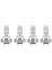 LED Ampuller, 4 Adet Mini H7 + Kombo LED Far Kiti Ampuller Uzun Kısa Far 240W 52000LM 6000K Süper Beyaz, Gümüş (Yurt Dışından) 1