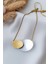 Modern Gold Silver Yin Yang Enerji Denge Daire Kolye 4