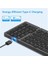 Katlanabilir Bluetooth Klavye, USB Şarj Edilebilir Kablosuz Klavye Siyah (Yurt Dışından) 2