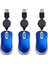 3pcs Geri Çekilebilir Fare Kablolu Fare Mini Fare USB Optik Fare (Yurt Dışından) 1