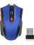 USB Alıcılı Kablosuz Fare 2,4 Ghz Optik Fare 1600 Dpı Mavi (Yurt Dışından) 1
