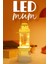 LED Mum Kamp Lambası Tipi Pil Dahil Dumansız Alev Ledli Yapay Dekoratif Mum Dekor Işığı Beyaz PT437 1