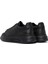 Erkek Siyah Bağcıklı Kalın Tabanlı Deri Sneaker 24WFD611318 5