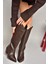 T267765209 Kahverengi Kovboy Model Kadın Çizme 5