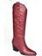 T296815009 Bordo Kovboy Model Kadın Çizme 4