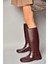 T858704009 Bordo Yağmur Çizmesi 3