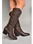 T296815009 Kahverengi Kovboy Model Kadın Çizme 2
