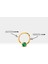 Yuvarlak Yeşil Garnetli Halka Piercing, 10 mm , 1.2 Mm, 14K Sarı-Beyaz-Kırmızı Altın | LC00050G 2