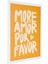 Deco More Amor Por Favor Pano - Sarı - 30X40 cm 3