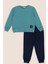 2'li Yeşil Lacivert Sweat Jogger Alt Üst Takım 1