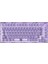 MONSGEEK ICE75 Clear Purple RGB Kablosuz Hotswap Mekanik Gaming Klavye 1