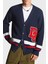 Logolu Yün Oversize Fit V Yaka Örme Hırka Erkek Hırka S74HA1420 S18431 961 1