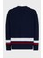 Logolu Yün Oversize Fit V Yaka Örme Hırka Erkek Hırka S74HA1420 S18431 961 5