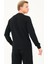 %100 Pamuk Erkek Regular Fit Siyah Sweatshirt 4