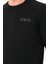 %100 Pamuk Erkek Regular Fit Siyah Sweatshirt 5