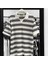 Raglan Kol Çizgili Triko Polo Yaka T-Shirt 2