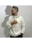 Sırtı Nakış Işlemeli Erkek Oversize Sweatshirt 4