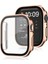 Apple Watch 6 7 8 9 40MM 41MM Uyumlu Rubber Kasa Ekran Koruyucu 360 Kılıf Kapak 1