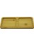 Dikdörtgen - 2 Bölmeli - 10X19.5CM Ahşap Bambu Yağdanlık Altlık (3791) 1