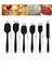 6lı Takım Yanmaz Üst Kalite Yapışmaz Mutfak Pasta Slikon Yumurta Fırçası Kaşık Bıçak Spatula Seti 5