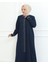 Ön ve Kol Taş Detaylı Büyük Beden Ferace 3
