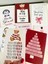 8 Adet Yılbaşı Yeni Yıl Temalı Motto Kart Seti - Pembe Pink Christmas Pano 1
