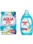 Çamaşır Deterjanı 6 kg Toz Renkliler Için + 33 Yıkama Sıvı Aquabor Renkliler Için 1
