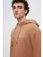 Relaxed Fit Tütün Nakışlı 3 Iplik Kapüşonlu Sweatshirt 2