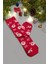 Santa Kartanesi Kırmızı Dizaltı Çorap 1