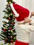 Bebek Noel Şapkası - Yılbaşı Şapkası - Polar Yıl Başı Şapkası - Noel Baba Şapkası Bebek Ebat 5