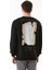 3 Iplik Kabartma Baskılı Bisiklet Yaka Sweatshirt 4
