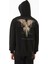 3 Iplik Yazı ve Kuş Baskılı Kapüşonlu Sweatshirt 4