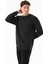 3 Iplik Be Ready Yazı Kabartmalı Bisiklet Yaka Sweatshirt 5