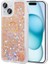 Apple iPhone 15 Kılıf Yüzüklü ve Sıvılı Şık Diana Premium Silikon Kapak 1