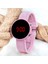 Toz Pembe Renk LED Watch Dijital Bayan Yetişkin Kız Çocuk Kol Silikon Saati ST-303479 4