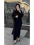Taş Işleme Abaya Siyah 1