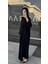 Taş Işleme Abaya Siyah 2