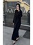 Taş Işleme Abaya Siyah 4