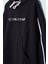 Siyah Baskılı Erkek Çocuk Şeritli Kapüşonlu Sweatshirt 19216 2
