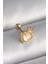 316L Çelik Gold Renk Beyaz Mineli Kalp Zirkon Taş Detaylı Taç Tragus Piercing - TJ-PR1262 1