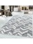 Modern Iskandinav Yumuşak Bukle Kabartmalı 3D Dalgalı Motif Halı Gri Oturma Odası Salon Mutfak Halı 1