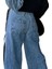 Polopass 027-ALT Kadın Penye Kot Denim Şeritli Eşofman Altı 3